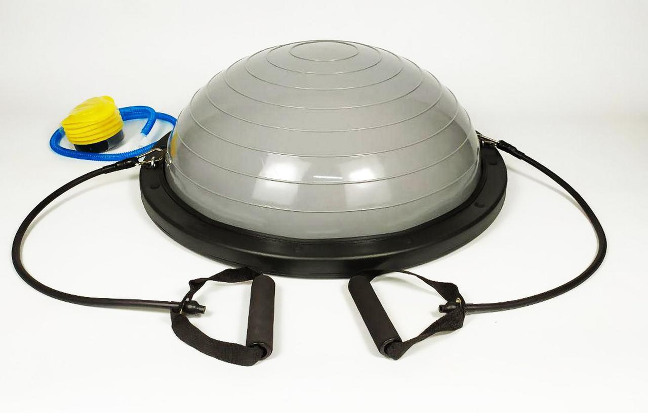 

Балансировочная платформа EasyFit BOSU 60 см серый