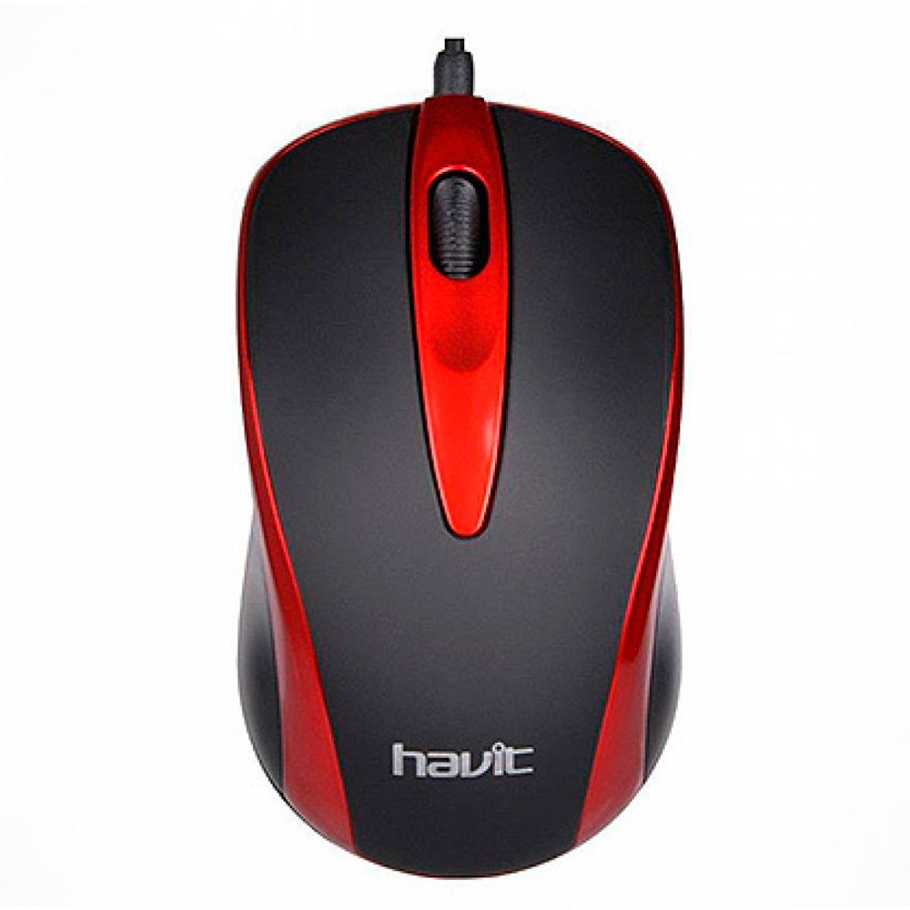 

Мышь проводная Havit MS-675 USB Red