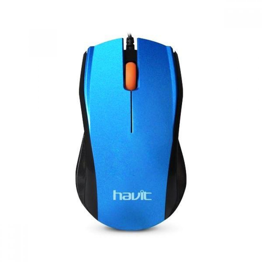 

Мышь Проводная HAVIT HV-MS689 USB, Blue