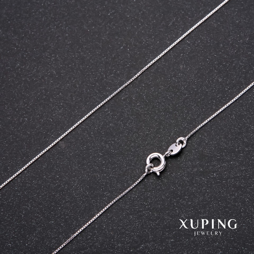 

Цепочка Xuping плетение Квадрат, длина 48см, толщина 0,6мм Родий, ida35371