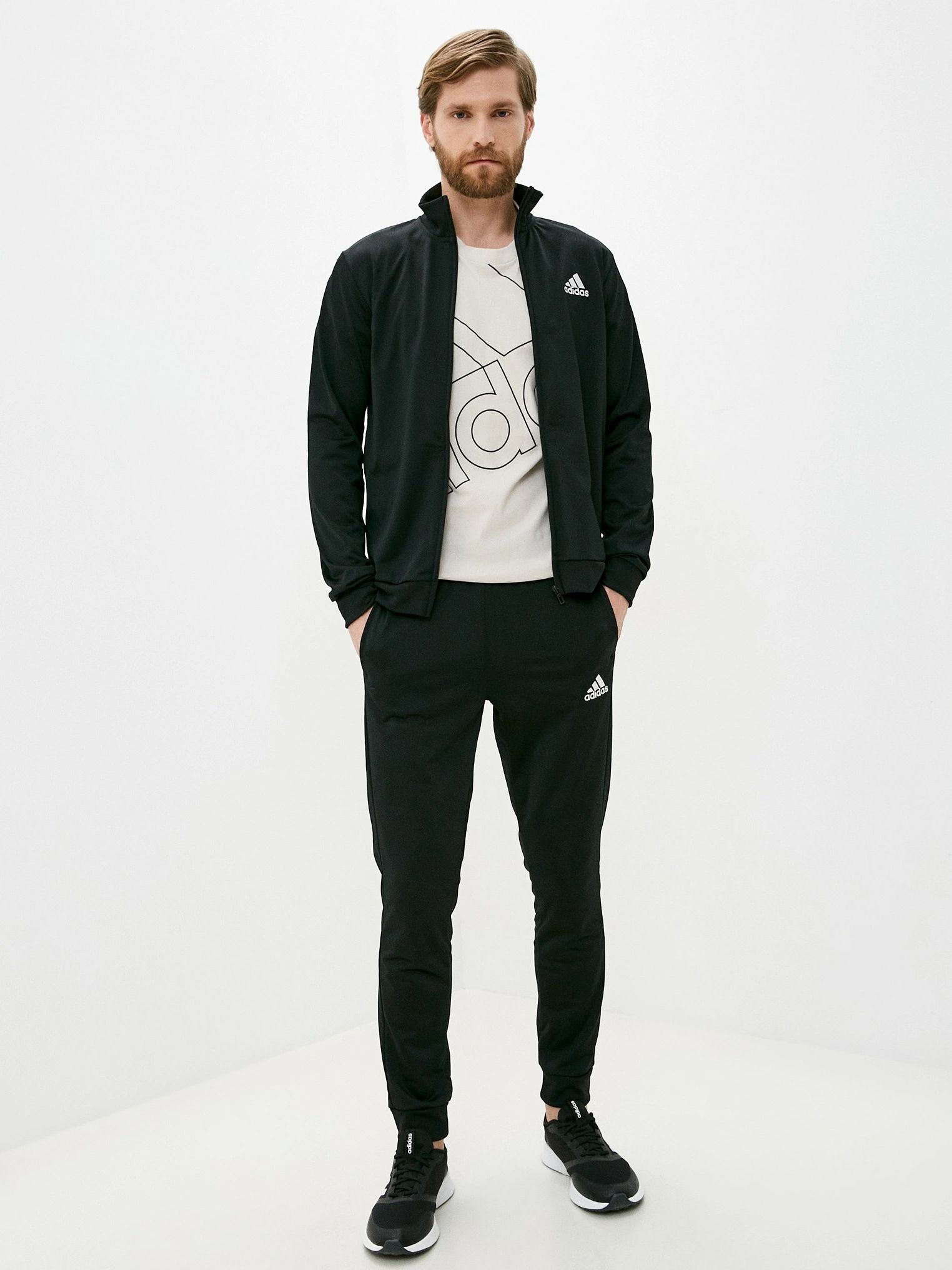 

Спортивный костюм Adidas M Sl Tr Tt Ts GK9656 XL (56-58) Black/White