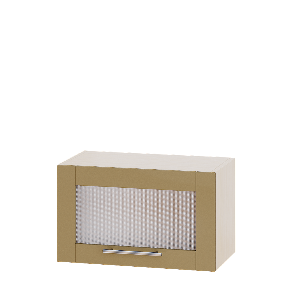 

Кухня Модерн Эверест модуль Верх Витрина ВВ09-600 Мокко Глянец - Дуб молочный 60х30х36см