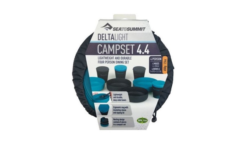 

Набор посуды Sea To Summit DeltaLight Camp Set 4.4, Pacific Blue/Grey