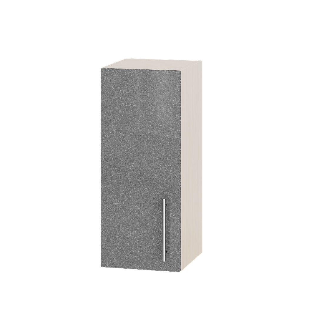 

Кухня Модерн Эверест модуль Верх В01-300 Серебристый металлик Глянец - Дуб молочный 30х30х72 см