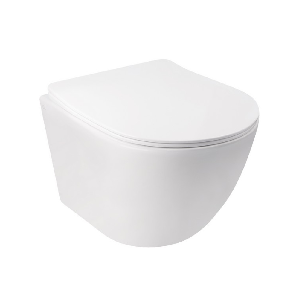 

Унитаз подвесной Qtap Jay безободковый с сидением Slim Soft Close QT07335176W