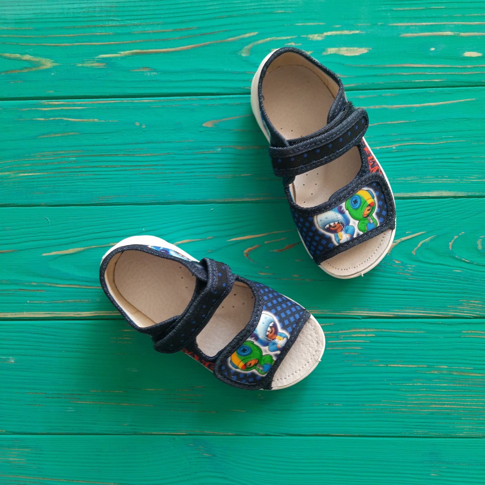 

Тапочки для мальчика в садик Waldi Brawl stars (360-350) 24 размер 15.4 см Синий