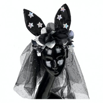 

Обруч Space Party с фатой Seta 19-952BLK-SL