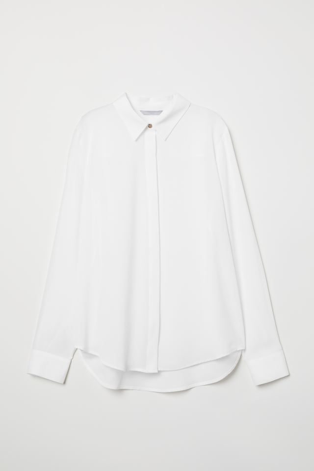 

Блуза H&M  белый 6956329, Блуза H&M 34 белый 6956329