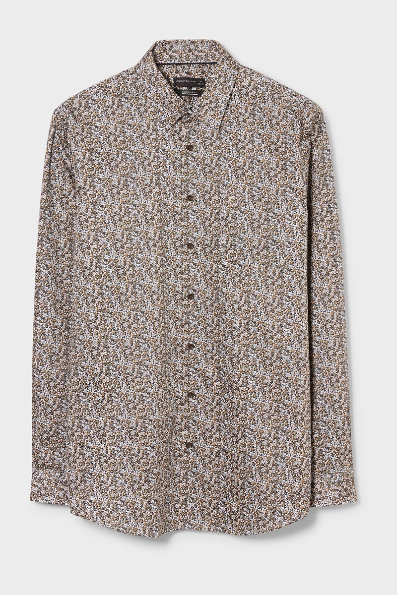 

Рубашка C&A XL бело зеленый цветы 740892098124