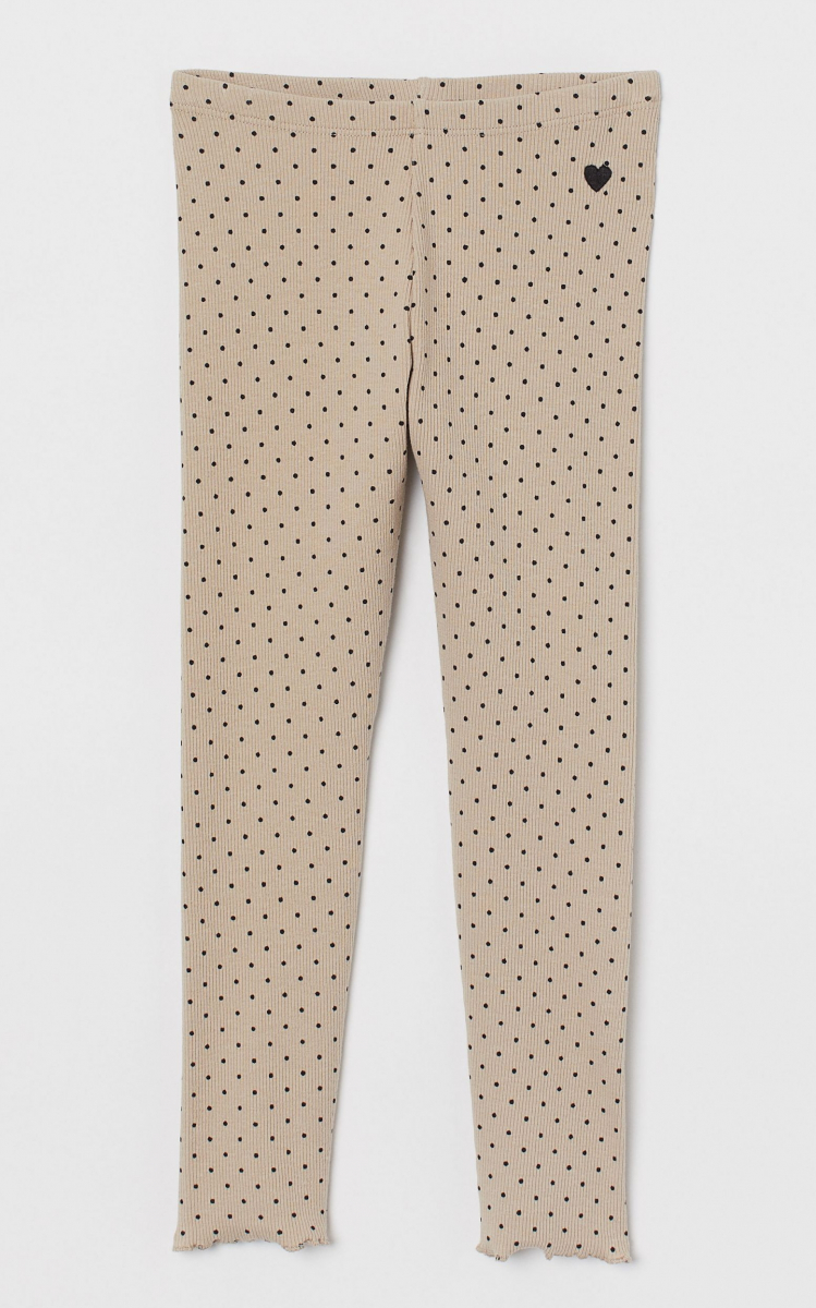 

Лосины для девочки H&M 0876369002 134 СМ Бежевый 66434