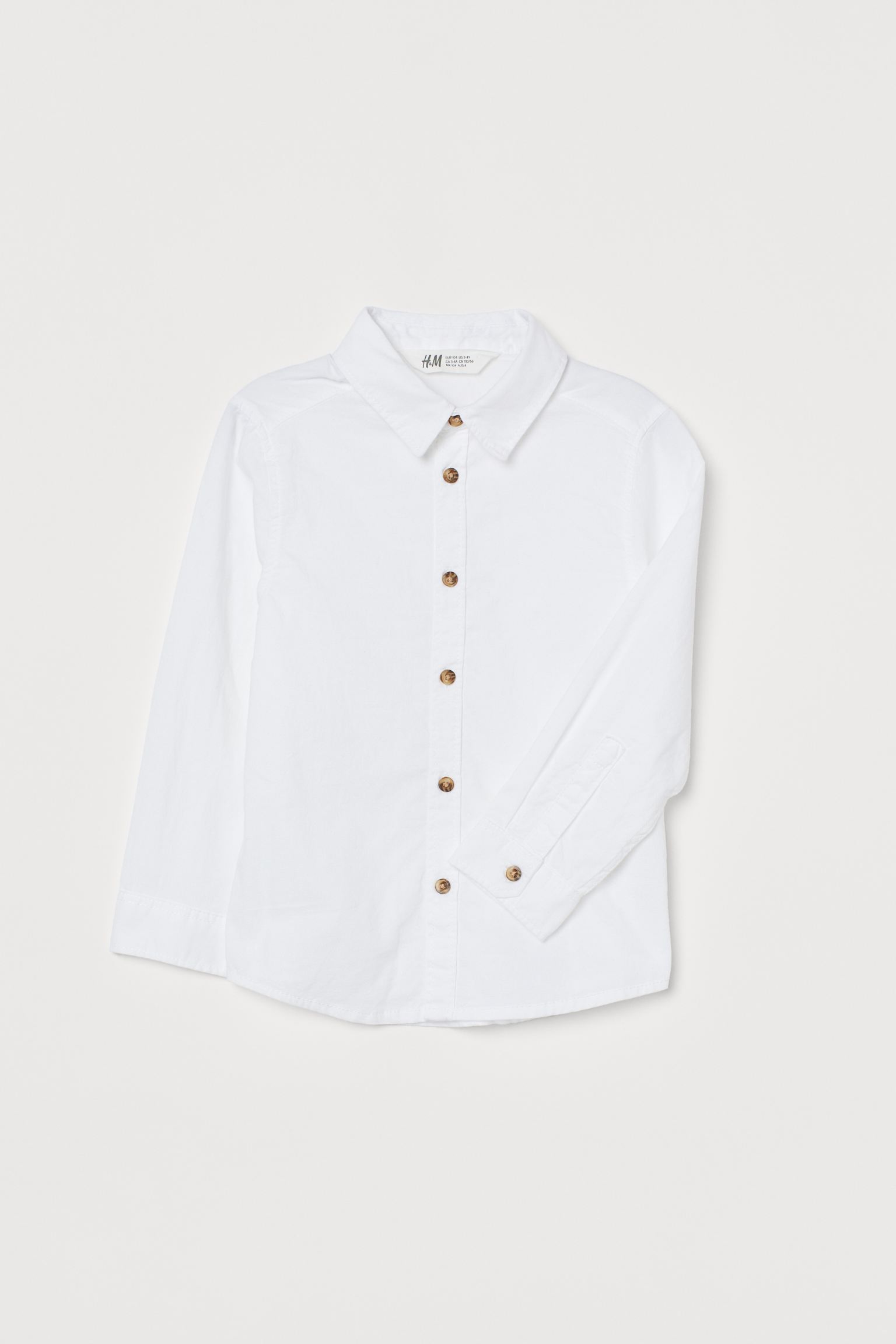 

Рубашка H&M 104см белый 711755712