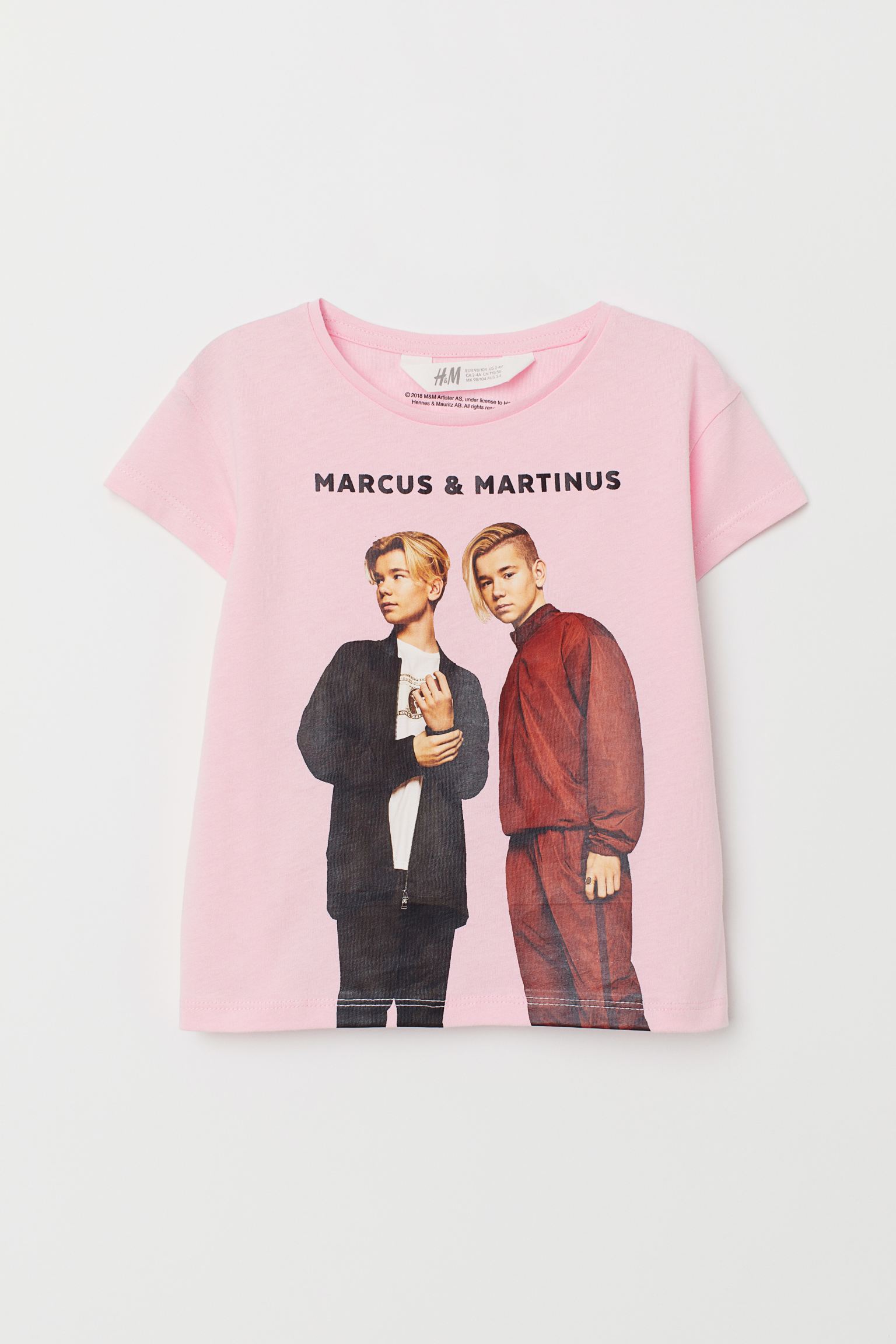 

Футболка H&M 92см светло розовый принт 711706464