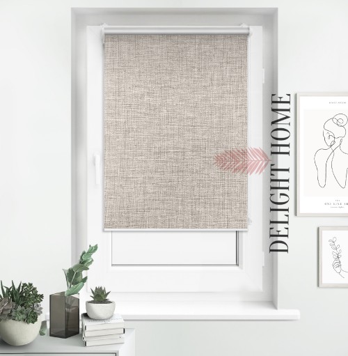 

Ролета тканевая термо Tanova Рогожка БО крем 105х170 см