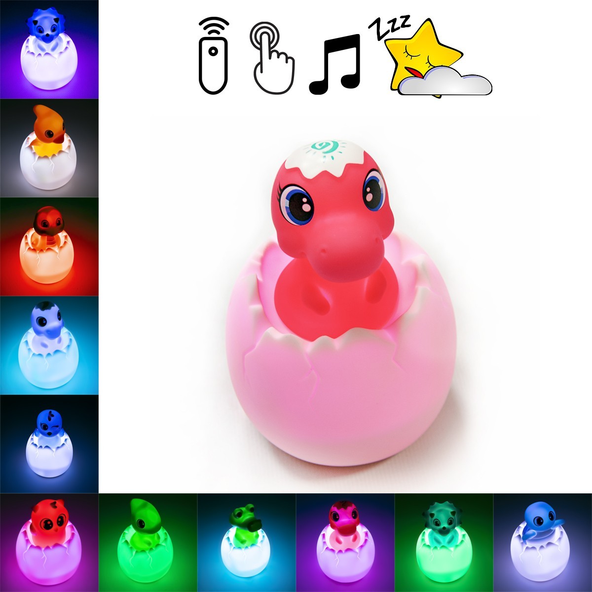 

Ночник в детскую Egg Ball Animal World LED и ночник с пультом "Динозаврик" (1008895-Other-12)