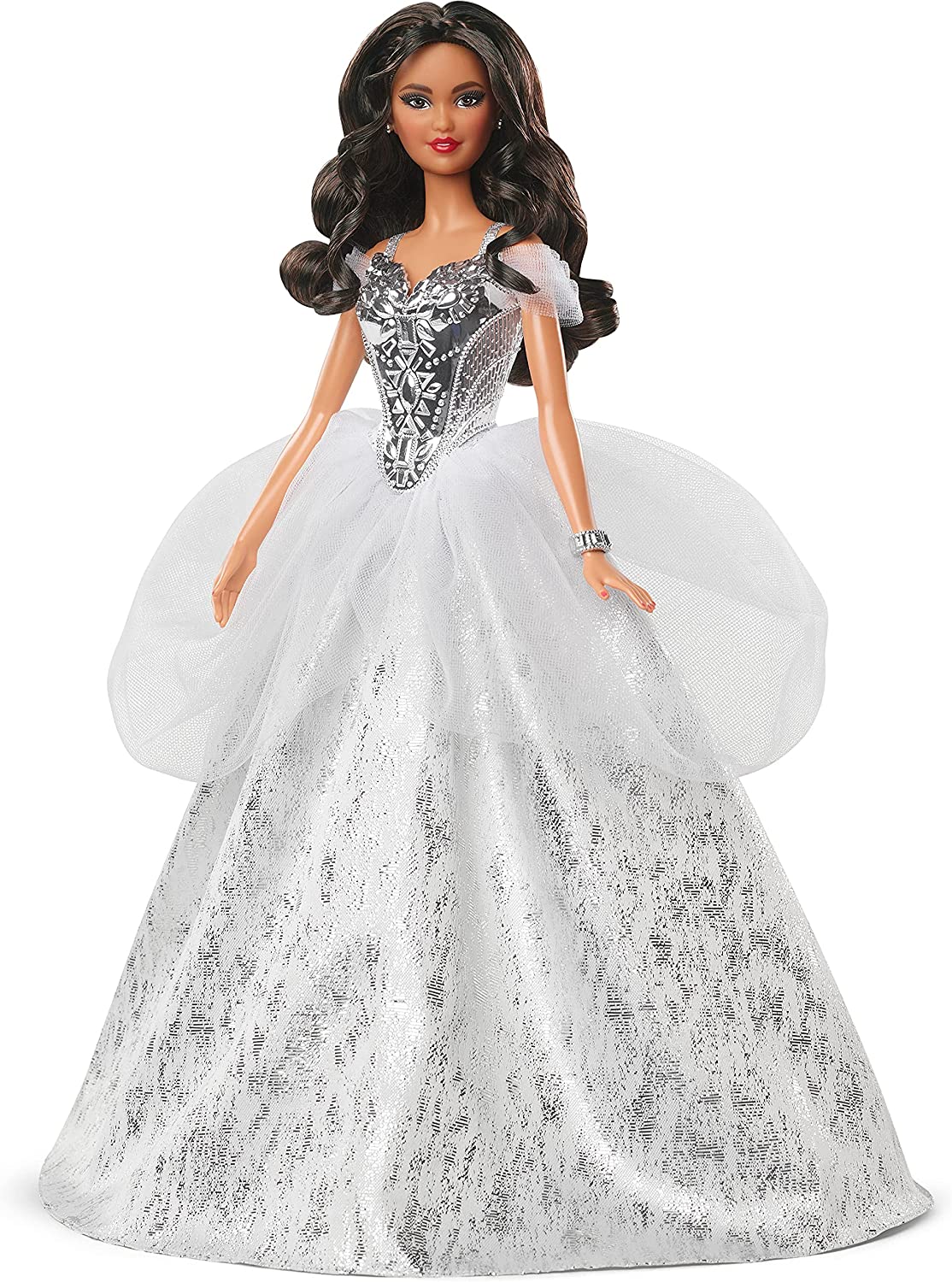 

Кукла Барби коллекционная Праздничная Barbie Signature Holiday 2021 Doll, Brunette Hair (GXL23)