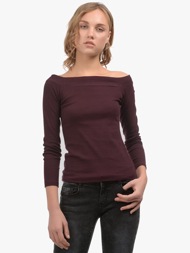 

Лонгслив H& XAZ053982REVL  Бордовый, Лонгслив H&M XAZ053982REVL M Бордовый