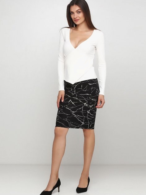 

Юбка H& XAZ055276YUKT  Черная с белым, Юбка H&M XAZ055276YUKT M Черная с белым