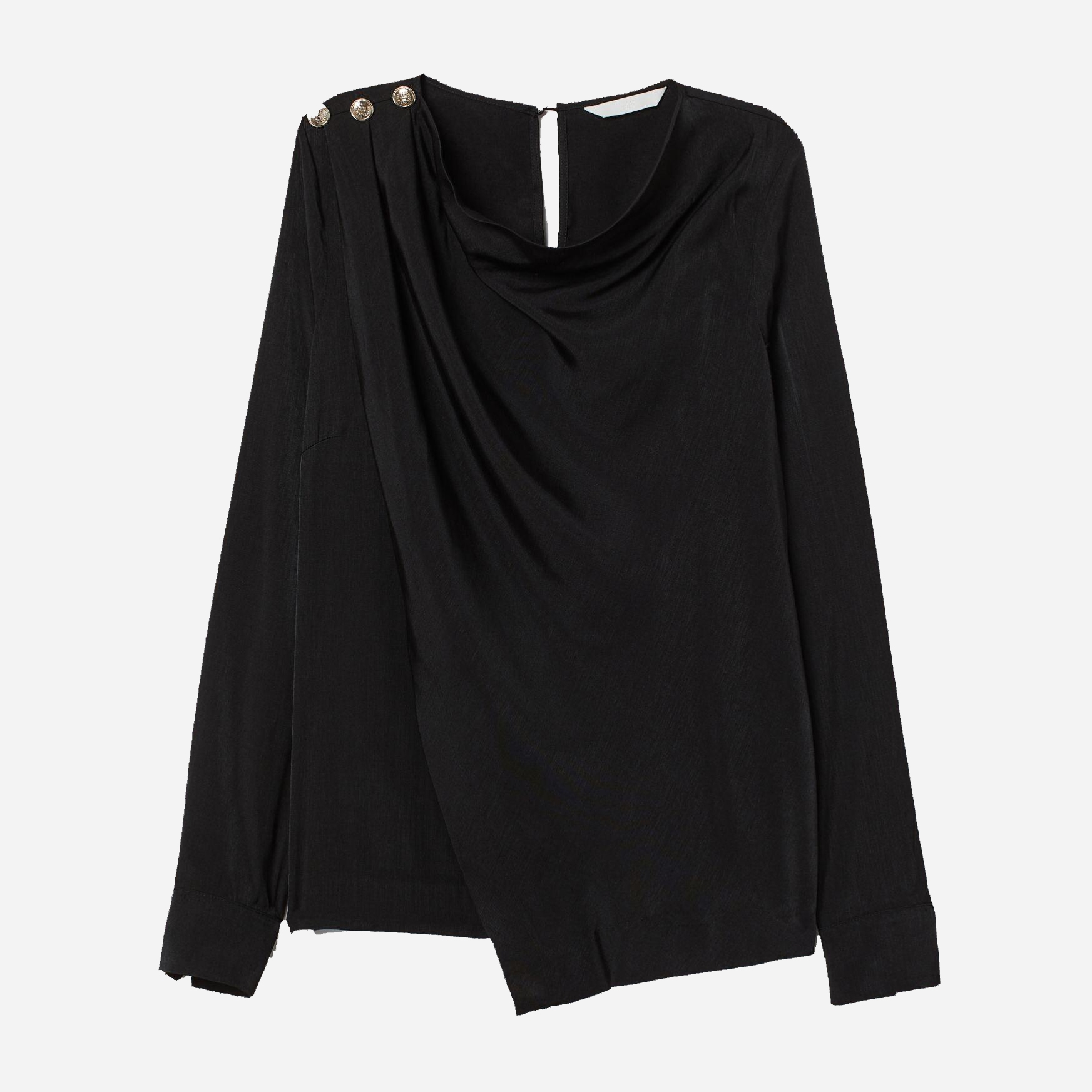 

Блузка H&M XAZ205426GFMH  Черная, Блузка H&M XAZ205426GFMH 48 Черная