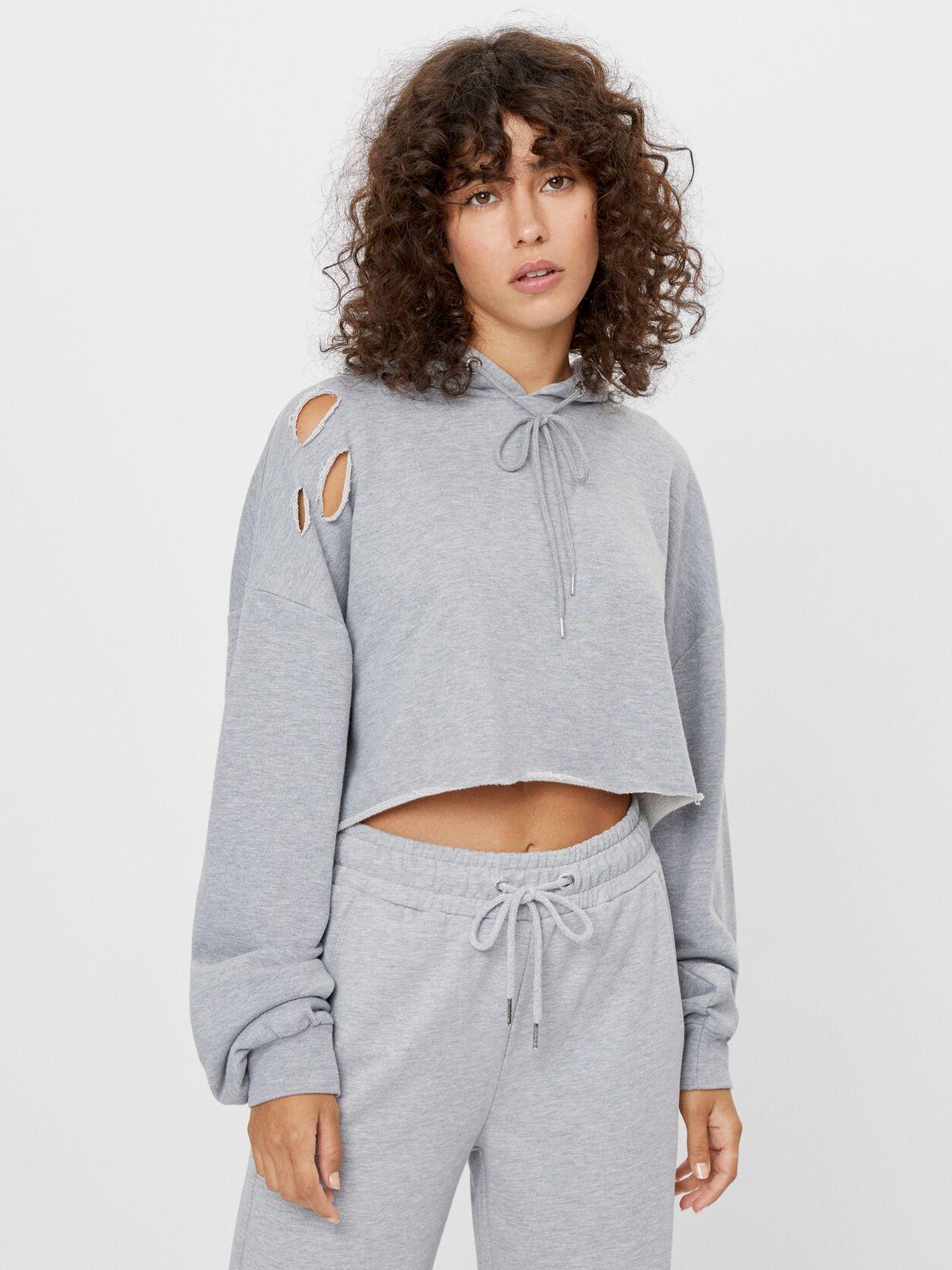 

Худи Bershka XAZ294757STFT  Серое, Худи Bershka XAZ294757STFT M Серое