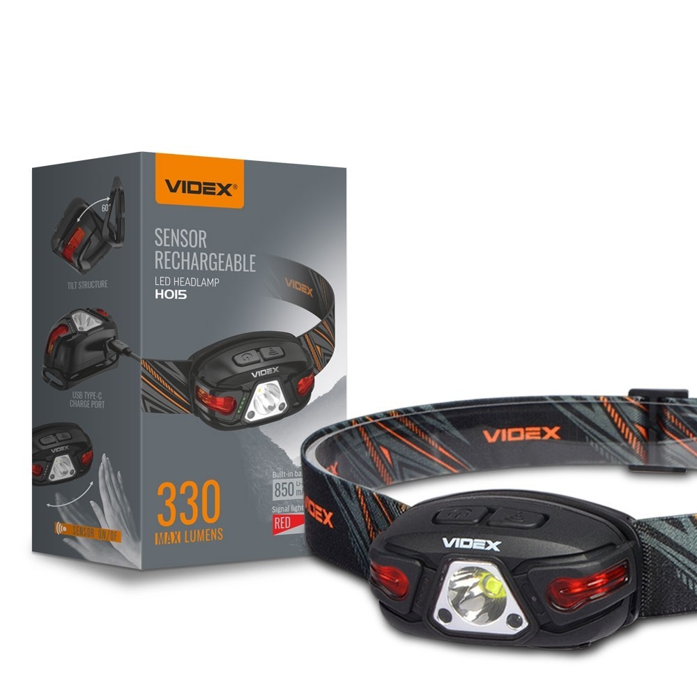 

Налобний світлодіодний ліхтарик H015 VIDEX 330Lm 5000K (VLF-H015)