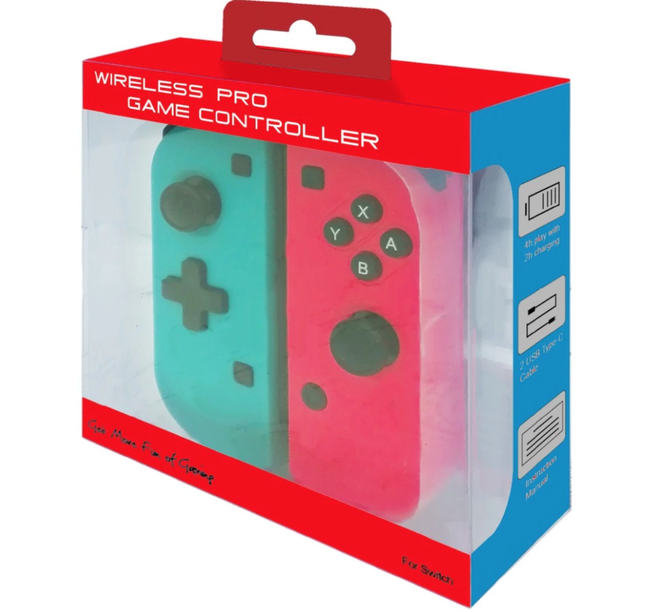 

Игровые контроллеры iPlay с крестовиной Joy-Con Nintendo Switch Red/Blue