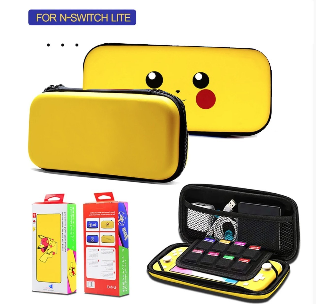 

Чехол-кейс OIVO для Nintendo Switch Lite с рисунком Pikachu