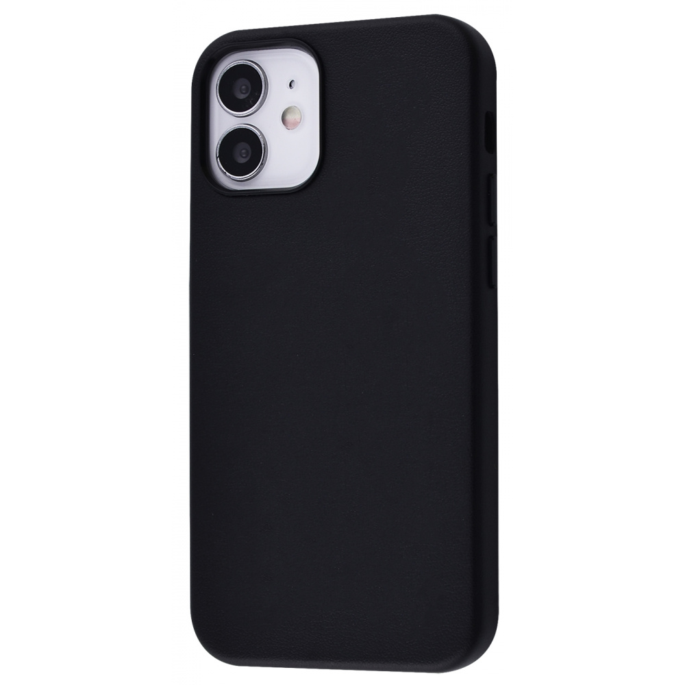 

Чехол TOTU Leather Case (Genuine Leather) iPhone 12 mini black Черный