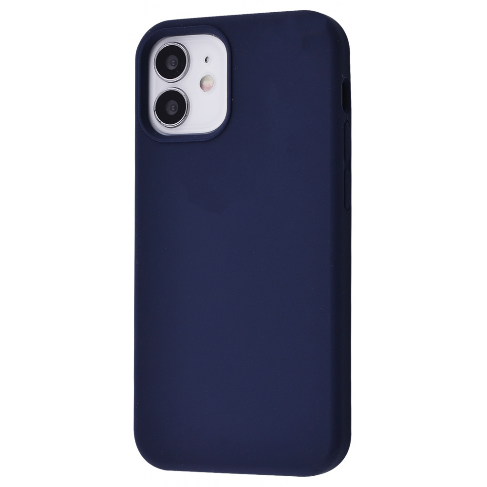 

Чехол TOTU Silicone Full Protect (TPU) iPhone 12 mini blue Синий