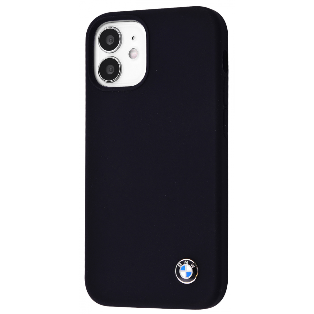 

Чехол с мягкой подкладкой PRC Silicone BMW Case iPhone 12 mini black Черный