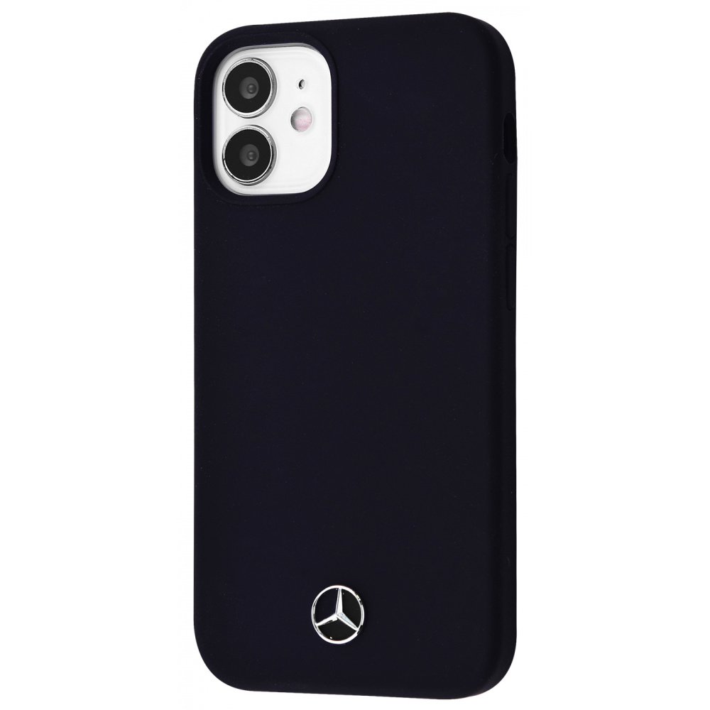 

Чехол PRC Silicone Mercedes-Benz Case iPhone 12 mini black Черный