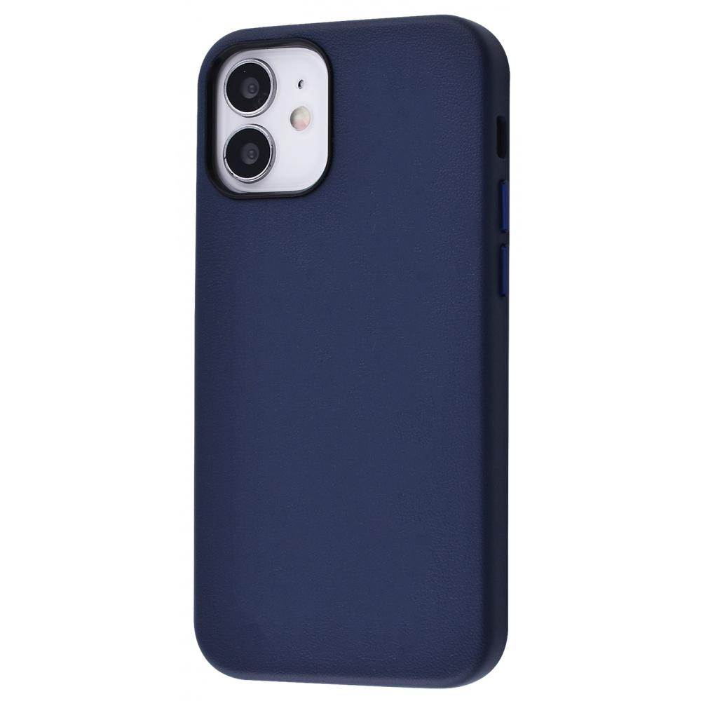 

Чехол TOTU Leather Case (Genuine Leather) iPhone 12 mini blue Синий