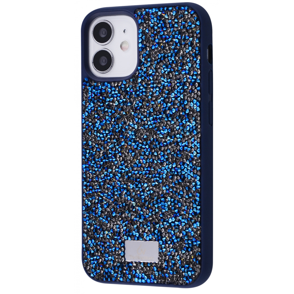 

Чехол с камнями и блёстками Bling World Grainy Diamonds (TPU) iPhone 12 mini navy Синий