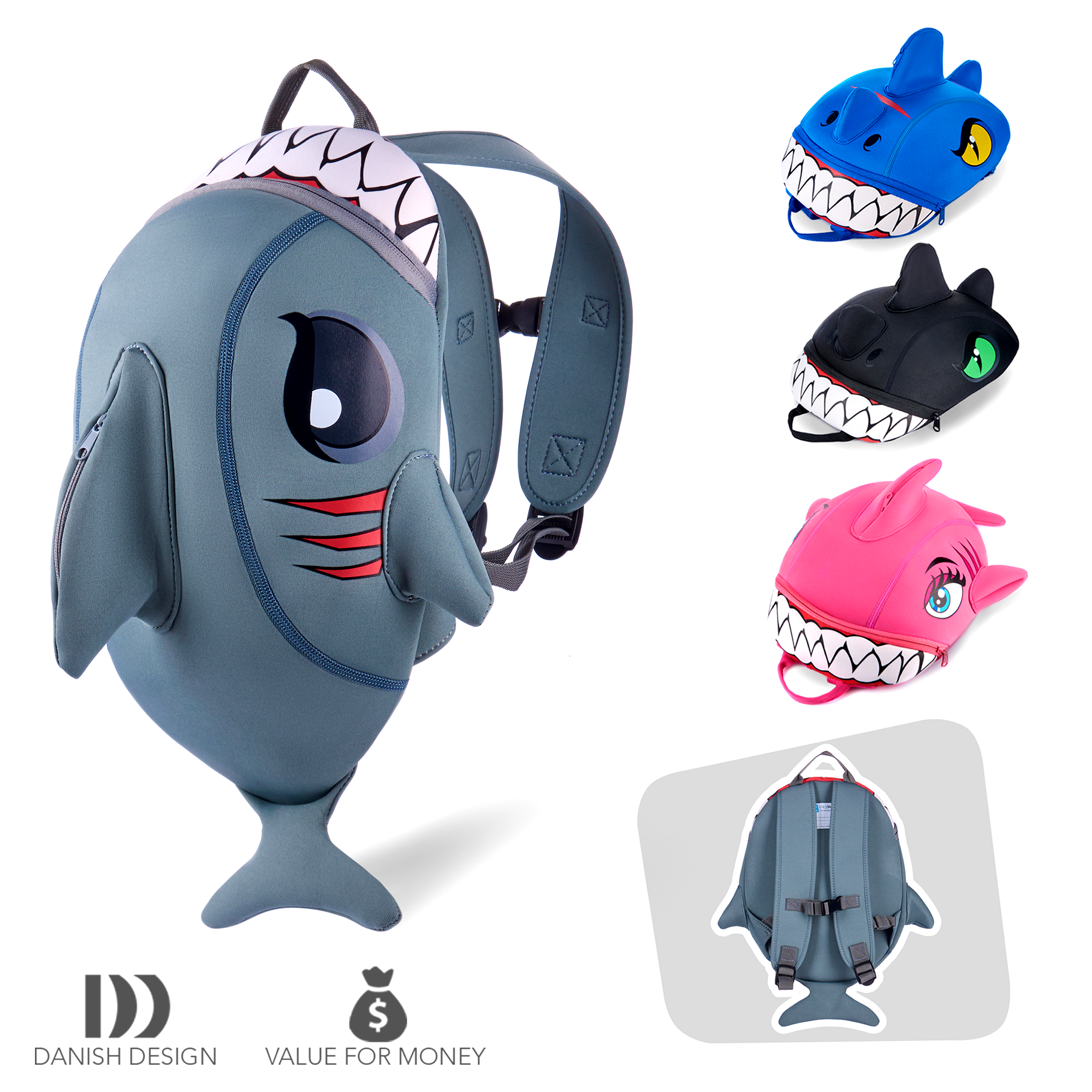 

Рюкзак Crazy Safety Grey Shark