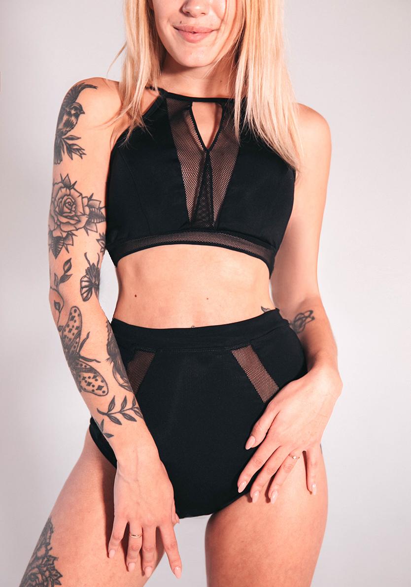 

Костюм для pole dance Neko Lily Black L Черный