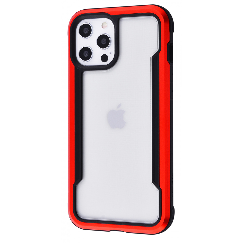 

Чехол-накладка противоударный Defense Shield Series (Metal+PC+TPU) iPhone 12 Pro Max red Красный