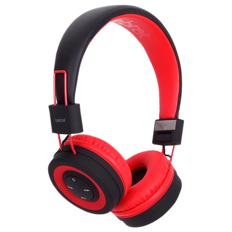 

Беспроводные Bluetooth наушники Celebrat A4 (Красные)