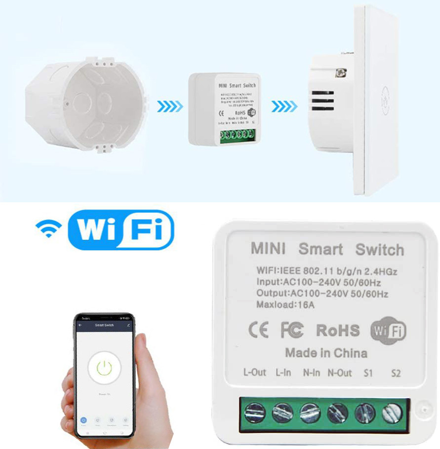 Одноканальный релейный WiFi модуль (включатель/выключатель) DIY Mini 220V  16A/3520W (7926) – фото, отзывы, характеристики в интернет-магазине ROZETKA  от продавца: Shopaholic | Купить в Украине: Киеве, Харькове, Днепре,  Одессе, Запорожье, Львове