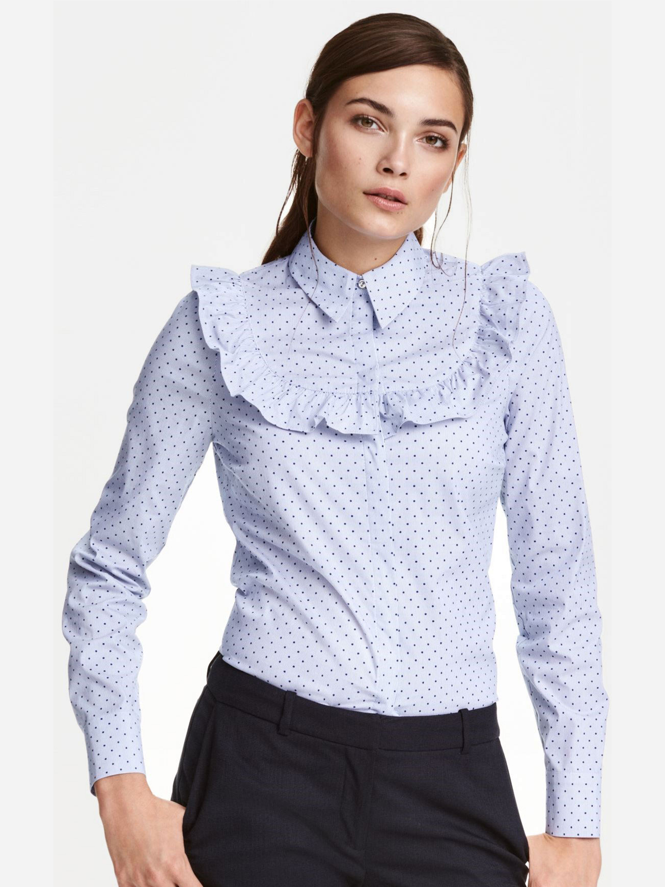

Рубашка H&M 4380204  Голубая, Рубашка H&M 4380204 32 Голубая
