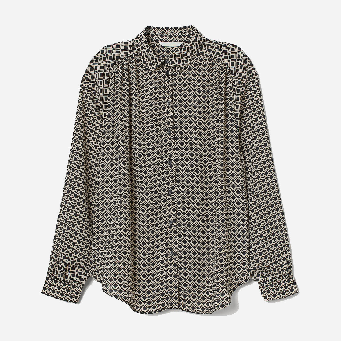

Рубашка H&M 0697054_черн.ромбы  Бежевая, Рубашка H&M 0697054_черн.ромбы 36 Бежевая