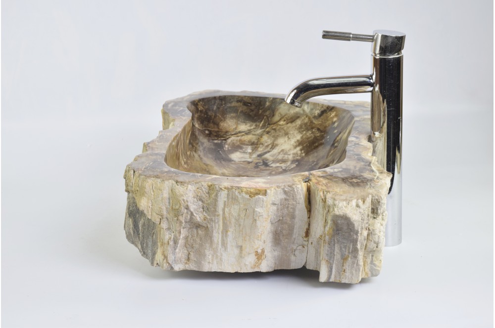 

Раковина з натурального каменю у ванну FOSSIL WOOD Industar s25-4238-1 55 х 36 см Асиметрична