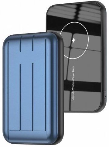 

Портативное зарядное устройство c MagSafe STR Magnetic Wireless Charging PowerBank 5000 mAh - Blue