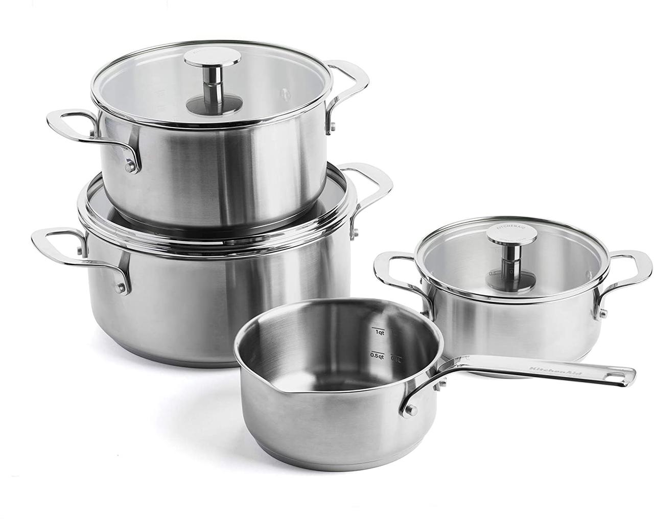 

Набор кастрюль KitchenAid 4шт. CC003575-001/B08LVVG81C