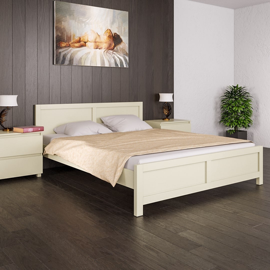 

Двуспальная кровать MEBLIUS Ода-2 140 см x 200 см Cлоновая кость