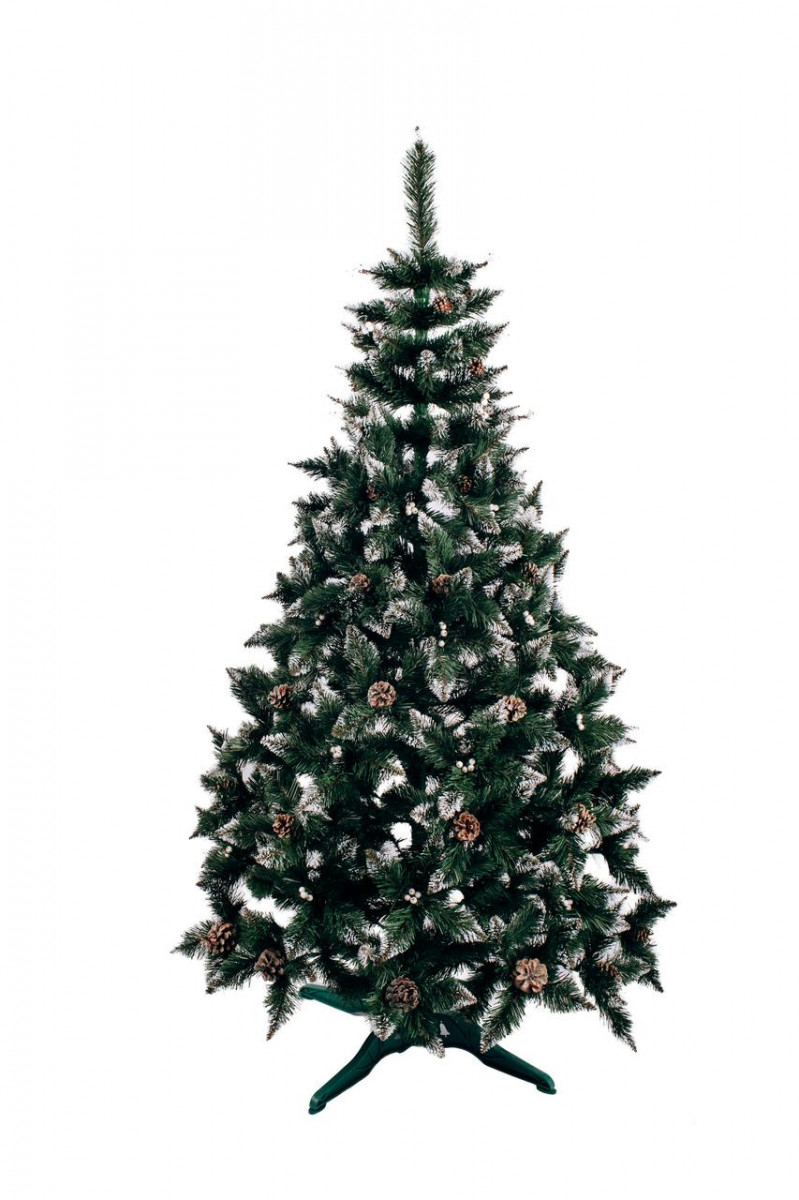 

Елка искусственная Рождественская шишка калина серебристая YL-50840 2.2 м зеленая