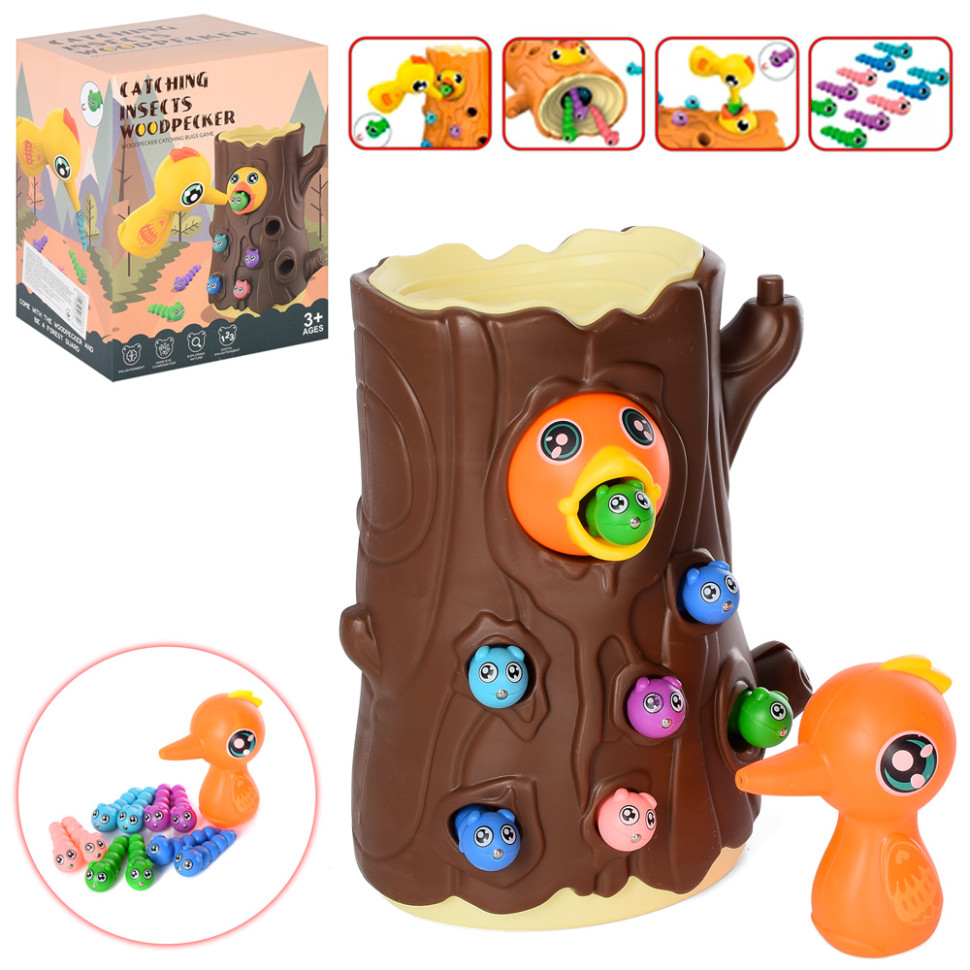 

Игровой магнитный набор игра для малышей "Накорми дятла" BWN001