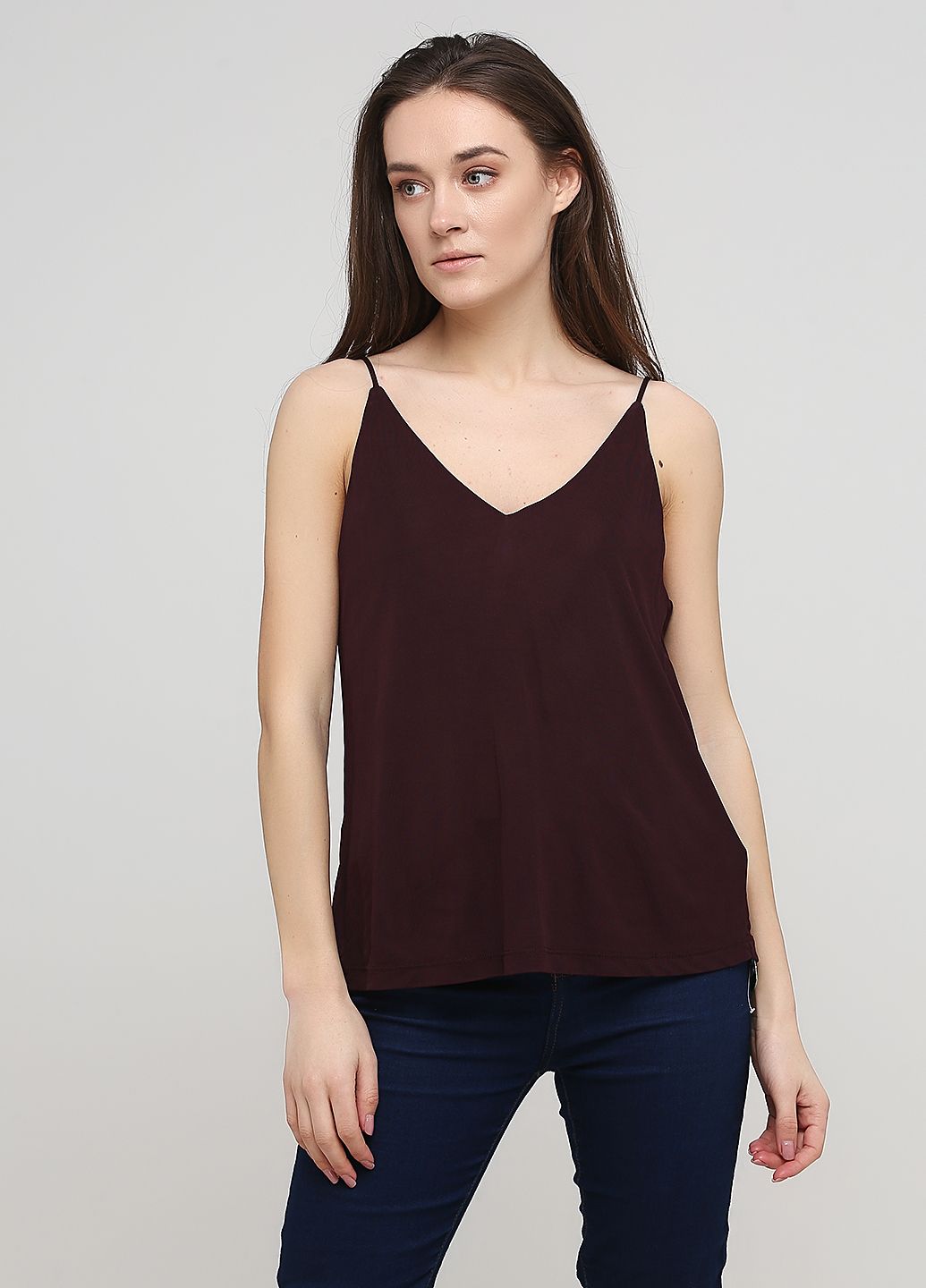 

Майка H&M  Бордовый 0749699_борд, Майка H&M L Бордовый 0749699_борд