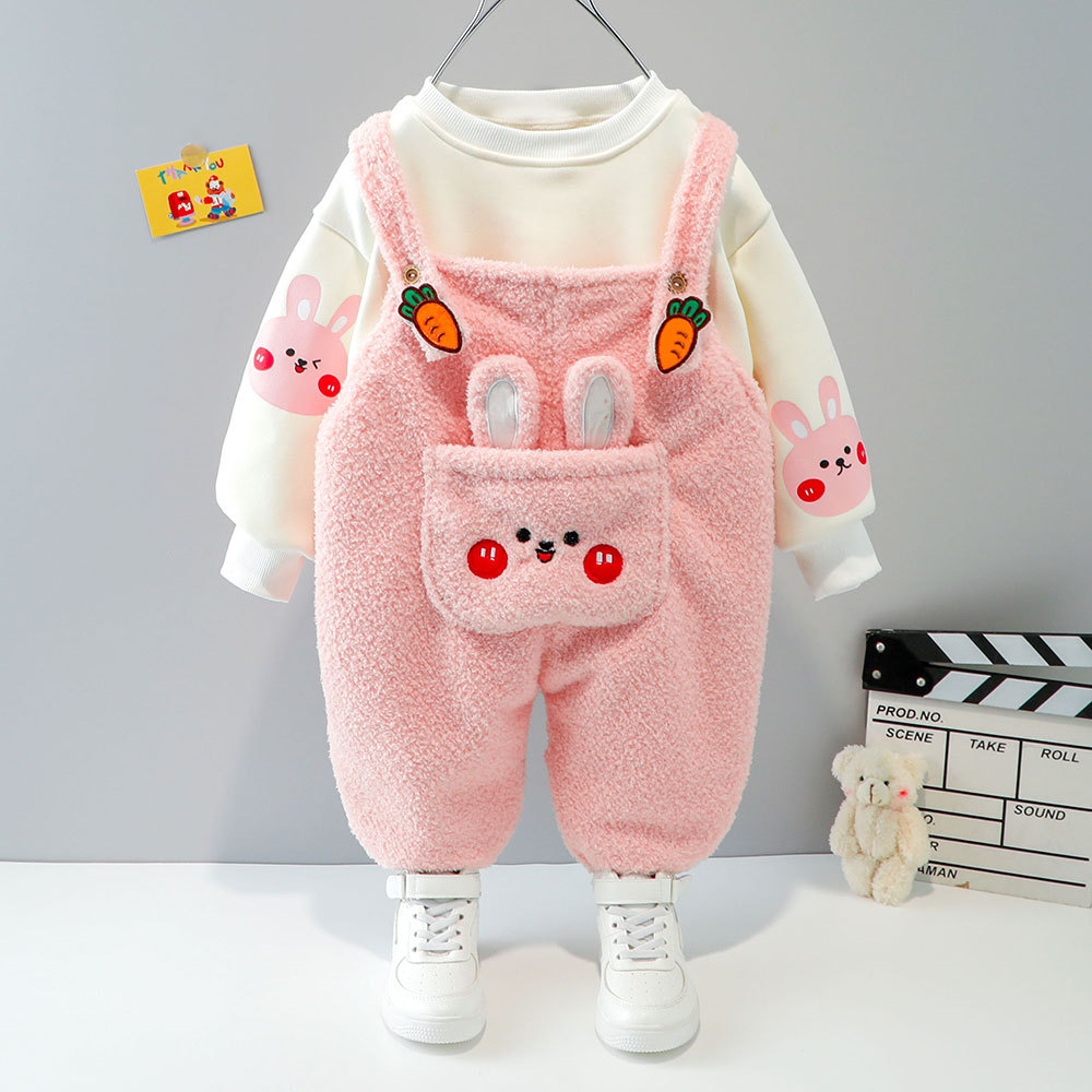 

Костюм детский двойка теплый Rabbit 80см Розовый