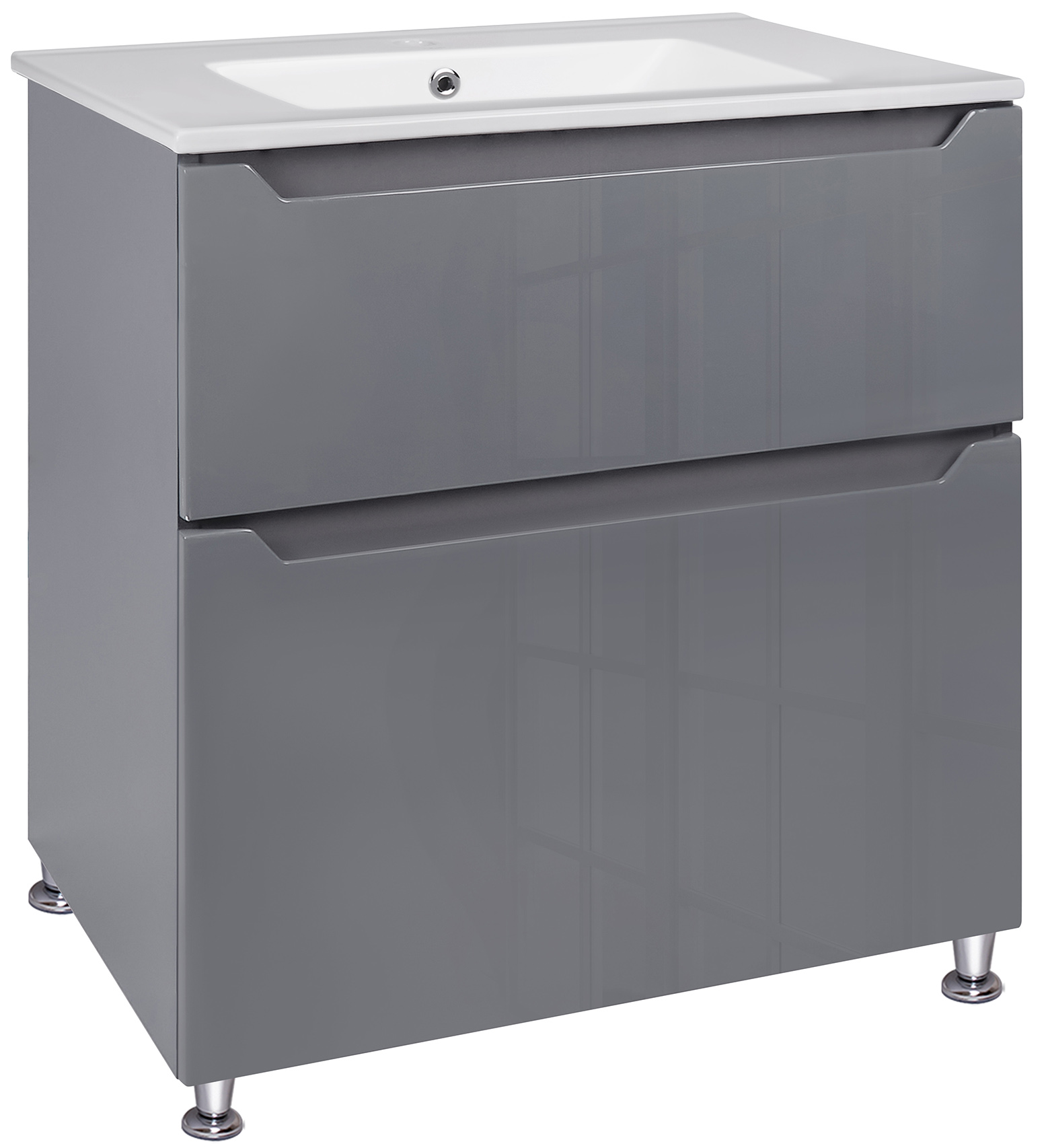 

Тумба напольная Qtap Scorpio 710х825х460 Graphite с умывальником QT1471TNВ7023070CG