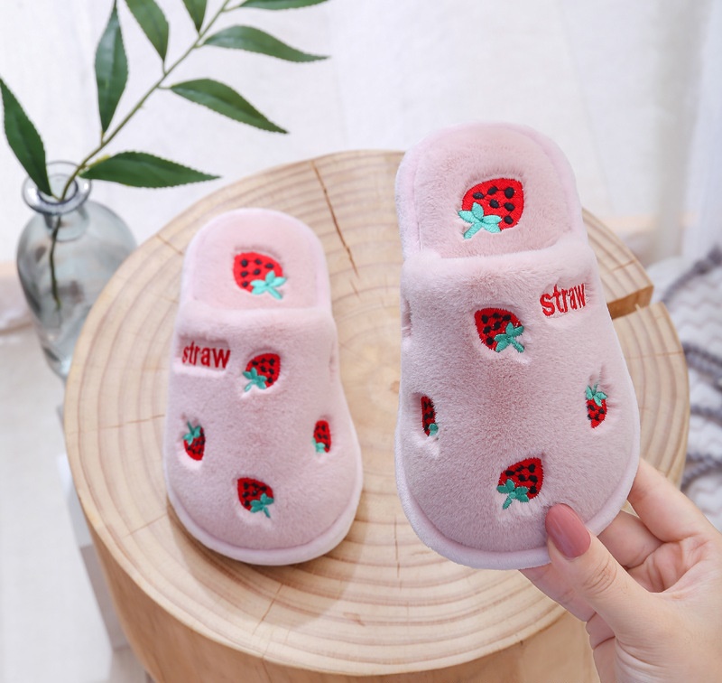 

Тапочки детские теплые Fruits 26/27 18см Розовый