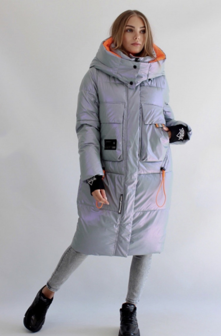 

Пуховик oversize Fodarix FODARLLOY S цвета голубая орхидея